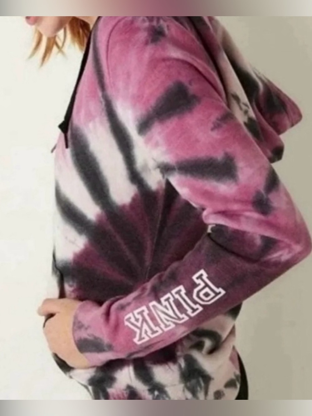 New PINK brand zippered hoodie with pockets
